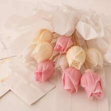 3件套郁金香蜡烛模具 3D花朵硅胶模具 手工香薰蜡烛、肥皂、树脂、石膏浇铸模具 工艺郁金香造型模具 家居装饰手工礼品 - 透明 - 查看 8