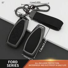 锌合金钥匙扣外壳，适用于Focus 3/4、蒙迪欧Mk3/Mk4、翼虎、ST、C-MAX、B-MAX，适配智能钥匙扣 - 手繩扣 - 查看 3