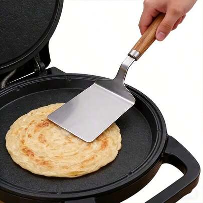 1pc Stainless Steel Spatula - Ergonomic Non-Slip Handle, Easy Cooking! Dishwasher , Space-Saving Kitchen Essential With Hanging Hole | Suitable For Home, Restaurant And Outdoor Camping | Best Gift For Mother's Day, Christmas And More!