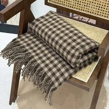 Woven Small Checkered Brown