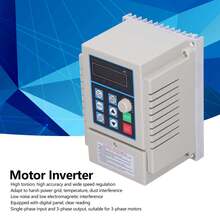 Variador de Frecuencia, 1hp Bifásico A Trifásico 220v 750w, Controlador de Velocidad del Motor - Gris Claro - Ver 1