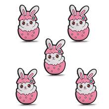 5颗复活节硅胶珠，可爱兔子造型带孔珠子，DIY串珠，手工饰品配件 - 彩色 - 查看 11