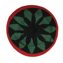 1pc Autumn/Winter Jamaica Knit Beanie, Rainbow Striped Beret - A - View 9