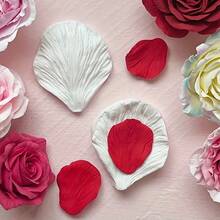 2pcs Silicone Mold, Simulated Flower Mold, Peony Flower Shaped Mold, Flower Shaped Mold, Soap Mold, Plaster Silicone Mold, Simulated Peony Texture Mold, Square Incense Mold Silicone Mold - 2pcs Grey Petal Mold - Wide - View 3