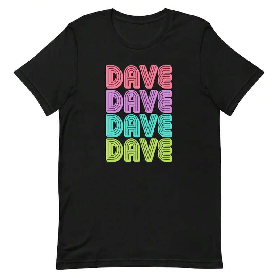 T-shirt unisex DAVE - nero - Visualizzare 1
