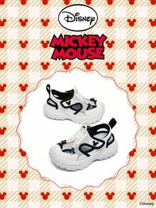 Mickey Mouse Authorized collaboration with | A pair of children's sneakers, suitable for daily, festival, sports, and outdoor wear. It fits the foot comfortably, is anti-slip, wear-resistant, and breathables's's's's's's。 sneakers, girls' sneakers, girls' board shoes) - 白色 - 查看 2