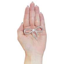 Metal Brooch With Pin, Rhinestones, Pearls, Embellishment For Scarf, Clothing. - 查看 3