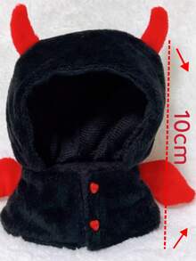 Cloak Jacket Suitable For 10-15cm Dolls, Sold Separately Without Doll - Black - View 2