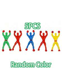 圣诞节装饰 5/10/15 件随机颜色青少年攀爬玩具，粘性攀爬器可翻滚并自行抓牢，适用于各种复杂墙壁 - 彩色 - 查看 14