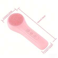 5 Modes Silicone Face Scrubber, Waterproof Face Scrubber Exfoliator For Men & Women, Rechargeable Electric Facial Cleansing Brush For Deep Cleansing, Exfoliating, Massage - Pink - View 8