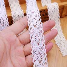 White Lace Trim Ribbon 2.8cm Wide, Knitted Crochet Lace For Sewing, Clothing Edge Decoration, Wedding Party Craft DIY Accessories - CM11-2.8CM - View 6