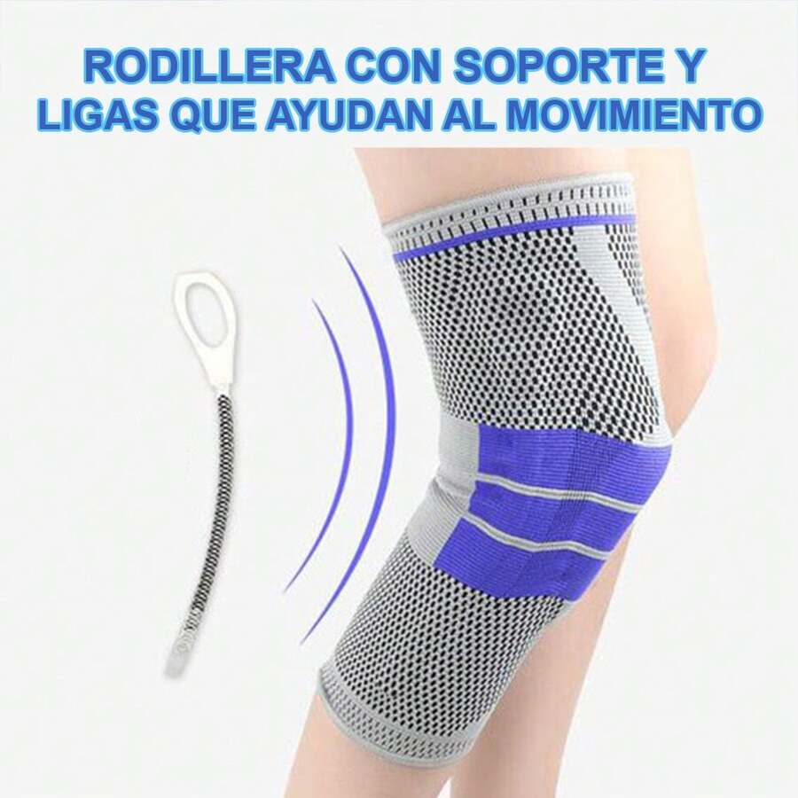 Rodillera Elástica De Compresión Gym Para Deportes Correr - Multicolor - Ver 1