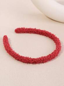 1个纯色毛绒发箍，简约百搭日常佩戴发圈 - 彩色 - 查看 16