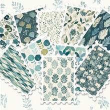 36pcs Forest Style Plant Pattern Art Sticker Pack | Dynamic Vinyl Stickers With Dreamy Leaf And Floral Design | Suitable For Laptop, Decoration And Gifts | Perfect For Art Lovers And Atmosphere Enthusiasts - Rectangle - View 2