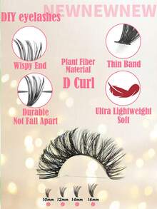 Bộ nối mi 240 sợi D-DD Curl - 30D+40D+50D - Tự làm tại nhà, kiểu Russian Volume, Cluster, Fluffy, nhiều kiểu - 10-16mm - Phù hợp cho người mới bắt đầu và có thể tái sử dụng, dùng hàng ngày, tạo hiệu ứng ngày lễ, quà tặng ngày lễ, mi giả dạng chùm, mi giả từng sợi, mi giả. - DD - Xem 7