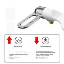 Bidet Attachment For Toilet Non-Electric Dual Nozzle Hygienic Bidets, Self Cleaning And AdjustableWater Pressure Toilet Bidet For Frontal And Rear Wash Home Bathroom Decor - A - View 5