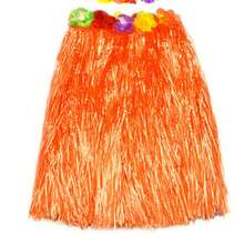Set de 5 piezas Conjunto de disfraz de falda de hierba con de flores hawaianas, traje para celebración de festivales, actuación en el escenario, evento escolar, ensayo de baile en grupo grande (elástico), para disfraz de verano - Multicolor - Ver 24