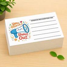 60pcs Positive Energy Inspiring Cards, Suitable For Teachers, Students And Employees - You Deserve It! Colorful Motivational Thank You And Recognition Reward Cards For Classroom, Office Team Incentives, School Bulletin Boards And Employee Commendation - A - View 1