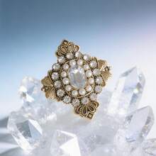 1pc Shiny Vintage Zinc Alloy Retro Palace Style Brooch Pin, Suitable For Women's Daily Wear On Sweaters, Coats, All Year Round - Multicolor - View 7