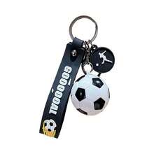 Móc khóa hình quả bóng đá hoạt hình sáng tạo kỷ niệm World Cup, mặt dây chuyền túi xách đôi, móc chìa khóa xe hơi, quà tặng. - Nhiều màu - Xem 6