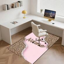 Fashionable Leopard Print  Themed Home Rugs/Customizable With Names/Suitable For Living Rooms Bedrooms Laundry Rooms Dormitories/Machine Washable Polyester Fiber Rugs/Holiday Gifts Area Rug Rugs For Livingroom Large Him, Family, Boyfriend, Girlfriend, Father, Family, Mother, Lover, Daughter, Son, Grandfather, Grandmother, Friend, Classmate, Pet. Perfect Nap, Camping, Travel, Home, Daily Life, Office Decoration, Birthday, Anniversary, Valentine's Day, Thanksgiving, Christmas, Halloween, Mother's Day, Father's Day, Wedding, Easter,New Year Gifts,Sofa,Bed,Car,Bedroom,Living Room,Office, Outdoor , Beach - 彩色 - 查看 6