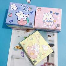 Printed Tissue Paper With Rabbit Pattern, Portable Student Facial Tissue, Toilet Paper, Printed Paper Napkins - Multicolor - View 5