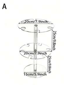 1个优雅亚克力香槟塔形酒杯架，透明展示架，适用于派对、婚礼、圣诞节 - 透明 - 查看 12