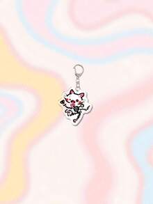 1pc Acrylic Cute Toy Bear Theme Keychain Pendant, Backpack Decor/Bag Accessory/Schoolbag Accessory/Wallet Pendant, Gift For Friends - Multicolor - View 13
