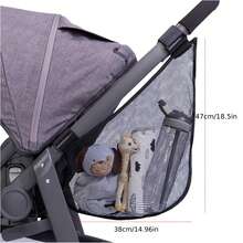 Mesh Baby Stroller Accessory Bag, Universal Stroller Storage Organizer Net Bag For Outdoor Use - View 2
