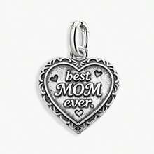 1pc Minimalist Unique 925 Sterling Silver Resin Heart Pendant, DIY Necklace, Delicate Jewelry Gift Suitable For Women And Men - Set 1 - View 16