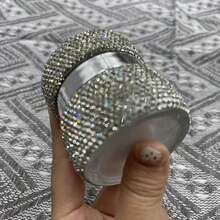 Rhinestone Face Cream Refill Bottle, Eye Cream Jar Refill Case, Cosmetics Sample Empty Bottles, Travel Portable Set Light Luxury New - View 10