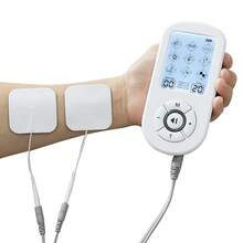 High Quality 36 Modes 30 Intensity TENS Rechargeable Electronic Pulse Massager With LCD Display, Full Body Muscle Stimulator Includes 8 Electrode Pads - White - View 8