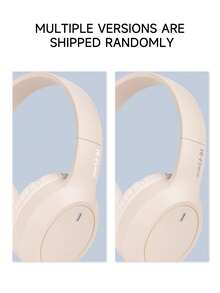 Gerripuer M2 Foldable Extendable Wireless Bluetooth Headphones, USB-C Charge, Dual Mic, Suitable For Phone, Gaming, Online Classes, Beige & Khaki Color, Affordable Gift For Valentine/New Year - Apricot - View 8