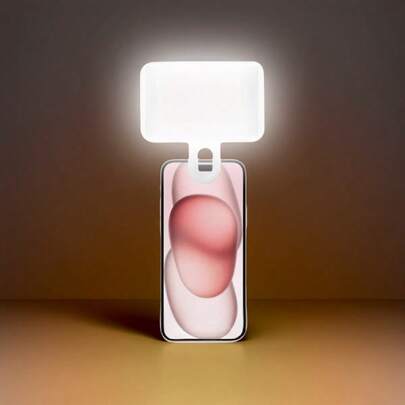 No 015062149-0001 Bi Color Temperature 1 LED Fill Light Selfie Light, Room LED Light, Portable Selfie Light, Phone Light, Fairy Lantern, Clip On Fill Light, Selfie Ring Light, Mirror Light, Photography Light, Christmas String Lights, Phone Selfie Light, Suitable For Phones And Computers, Makeup Lighting, Video Conferencing, Live Streaming, Vlogging, Perfect Selfies And Video Calls, Christmas Party Photography, Christmas Decorations, Room Decor, Home Decor, Holiday Gift 150mAh Women's Day Celebration Gift