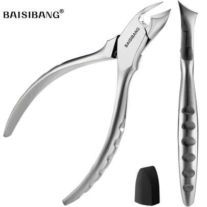 Professional Toenail Clippers For Senior Stainless Steel With Large Handle