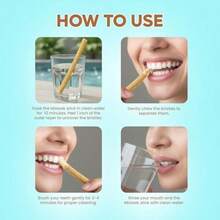 Miswak Traditional Natural Toothbrush With Holder For Oral Care Organic Material Natural Color Premium Triple Wash Quality Plain Packaging 3 Units - 3 - Xem 3
