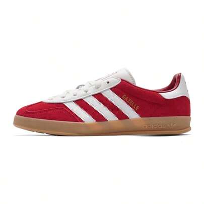 Adidas 男子女子休閒鞋 低筒舒適板鞋 GAZELLE INDOOR日常戶外運動簡約旅行鞋 IH9652