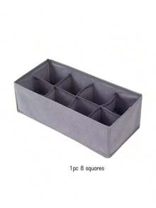 4pcs Drawer Organizer Divider Set, Foldable Wardrobe Storage Baskets And Fabric Bins For Clothes, Underwear, Bras, Ties, Accessories, Socks - Grey - View 13