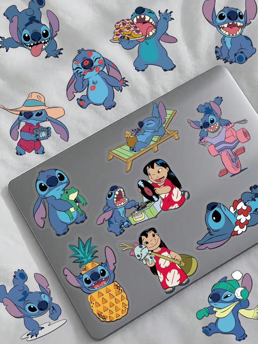 Disney 62/186/310/620片装缝线贴纸，适用于剪贴簿、日记、计划本、行李箱、手机壳、吉他、滑板、马克杯、文具、贺卡、小礼物等。 - 查看 1