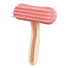 1pc Silicone Pet Grooming Brush With Soft Bristles And Heart-Shaped Head - Gentle Detangling, Massaging Brush For Small Pets Like Cats, Dogs, Rabbits, Guinea Pigs To Reduce Shedding - Multicolor - View 10