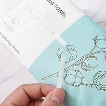 50 piezas/paquete Pañuelos faciales desechables súper suaves - Húmedos/Secos, Gruesos y Suaves, Adecuados para Eliminación de Maquillaje, Salón y Limpieza del Hogar - Blanco - Ver 6