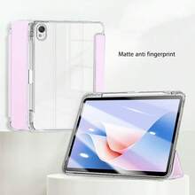 Triple Fold Tablet Protective Cover, Compatible With Honor Pad X8a, X9a, Tab M11, Pad 2 11", Matepad SE 11 2024, Matepad 11.5S. Features Intelligent Sleep/Wake, Anti-Fall Protection, Matte TPU Case With Pen Slot - Three Folds - View 19