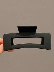 1 Pcs Random Women's High-End Large Size Square Light Plastic Hair Claw Clip, Fashionable Versatile Minimalist Style Elegant Hair Accessory For Daily Wear, Going Out, Showering, Washing Face, And Making Up Casual Summer Hair Clips Hair Jaw Clip Hair Clamps Hair Clutch Hair Catcher Clip Fall Winter Hair Accessories For Women For Vacation Outfits Woman - 多色 3 - 查看 1