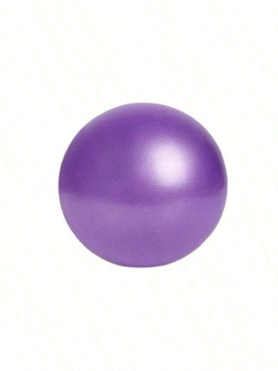 1个光滑瑜伽普拉提球，加厚防爆健身平衡球，适合初学者 - 紫色 - 查看 1