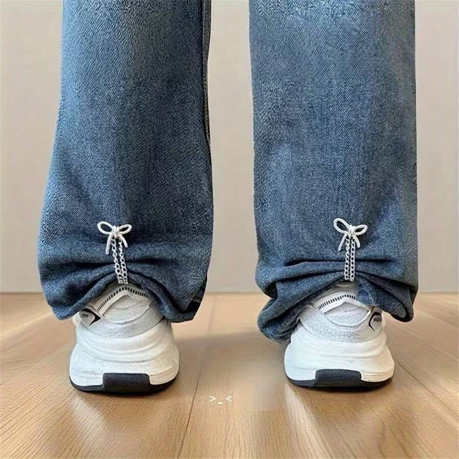 4pcs Adjustable Cuff Clips, Pant Leg Clips, Hem Clips, No Sewing Required, Detachable And Durable, Suitable For T-Shirts, Jeans, Shirts, Scarves, And Other Fashion Items