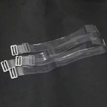 1 Pair Transparent Bra Straps, Width 1.0CM, 1.2CM, 1.5CM, 1.8CM - Clear - View 7