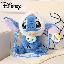1 búp bê nhồi bông Stitch chính hãng của Disney, mặt dây chuyền hình búi tóc, ba lô nhồi bông mềm mại, đồ trang trí nhà cửa, quà tặng ngày lễ. - Màu xanh lam - Xem 7