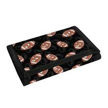 Football Style Printed Tri-Fold Wallet, Ideal Gift Choice - Multicolor - View 3