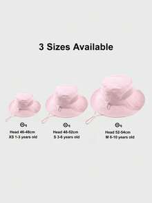 2 piezas Sombrero de cubo ajustable, Tallas múltiples desde 6 meses hasta 8 años, Sombrero de cubo estampado unisex para niños - Multicolor - Ver 9