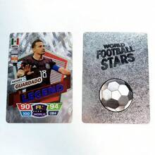 Panini 2026年世界足球明星球员收藏卡，角色卡，可用于收藏、展示和送礼 - 銀色 - 查看 2